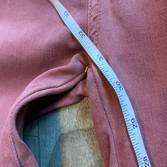 Free People High Rise Skinny Jean Rose Pink Size 26 - Picture 9 of 9